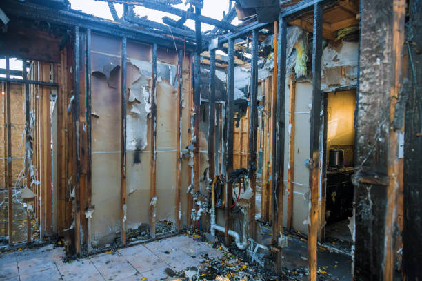 Professional Fire Damage Removal technician working in Evansburg, PA